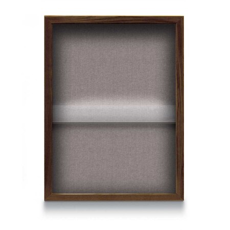 United Visual Products Indoor Enclosed Combo Board, 48"x36", Gold Frame/Black Porcelain & Black UVCB4836G-BLKPORC-BLACK